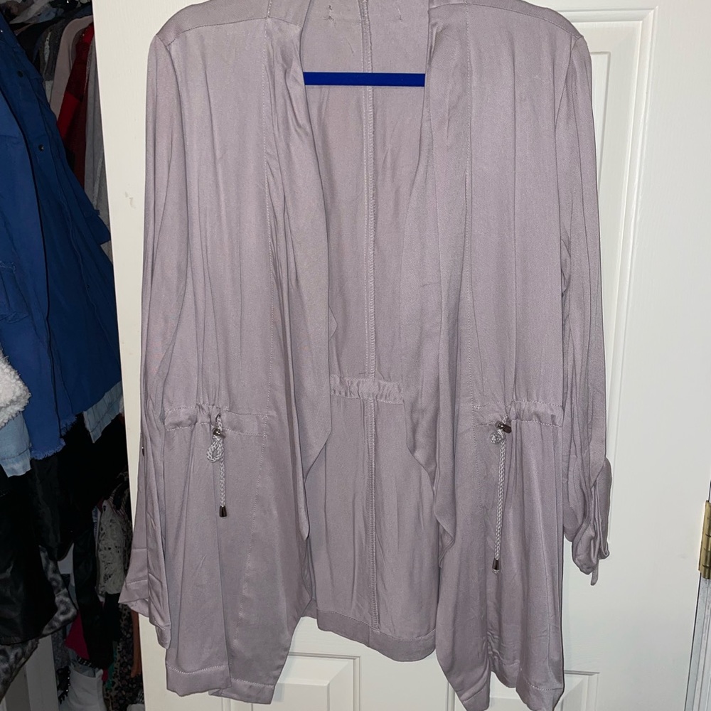 Grayish Pale Purple Cardigan